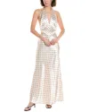 Bardot Citron Polka Dot Midi Dress In Multi