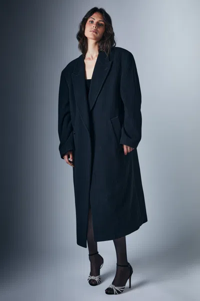 Bardot Classic Oversized Coat In Black