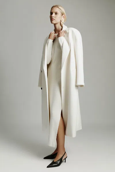 Bardot Classic Oversized Coat In White