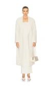 Bardot Classic Oversized Wool-blend Coat In White
