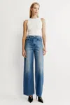 Bardot Claudina Wide Leg Jean In Dark Denim