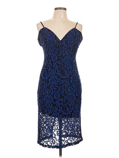 Pre-owned Bardot Cocktail Dress In Blue