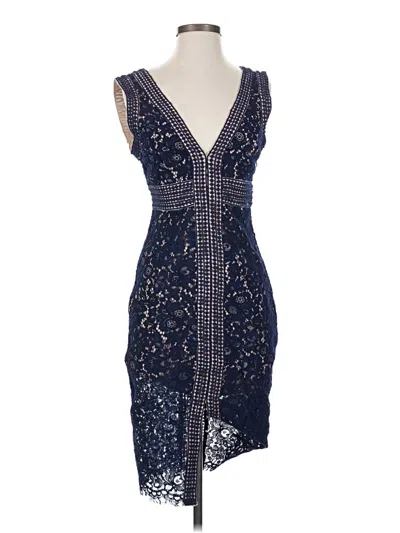Pre-owned Bardot Cocktail Dress In Blue