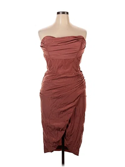 Pre-owned Bardot Cocktail Dress In Brown