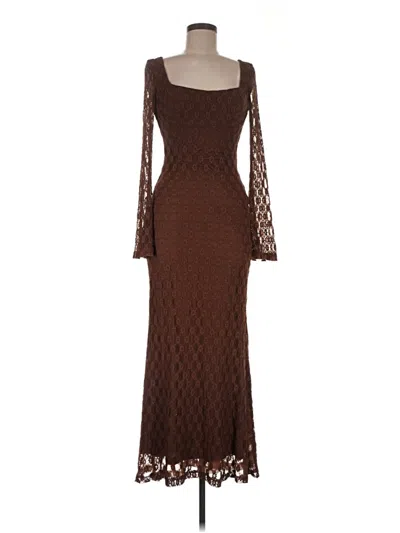 Pre-owned Bardot Cocktail Dress In Brown