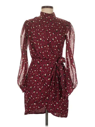Pre-owned Bardot Cocktail Dress In Burgundy