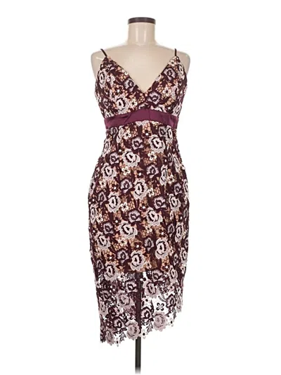 Pre-owned Bardot Cocktail Dress In Burgundy