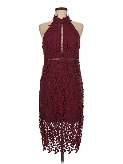 Pre-owned Bardot Cocktail Dress In Burgundy