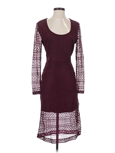 Pre-owned Bardot Cocktail Dress In Burgundy