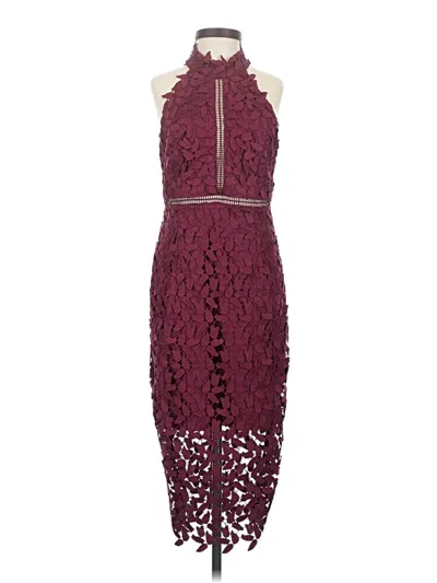 Pre-owned Bardot Cocktail Dress In Burgundy