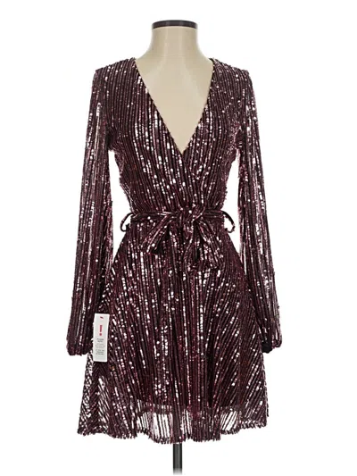 Pre-owned Bardot Cocktail Dress In Burgundy