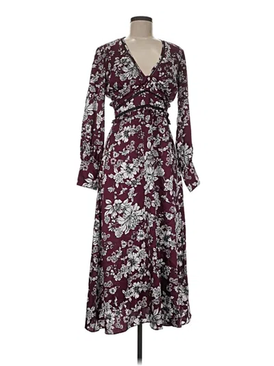 Pre-owned Bardot Cocktail Dress In Burgundy