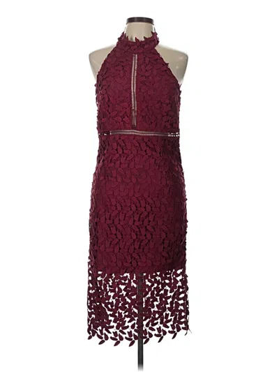 Pre-owned Bardot Cocktail Dress In Burgundy