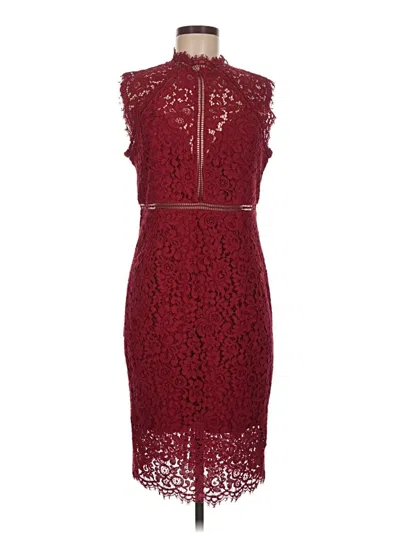 Pre-owned Bardot Cocktail Dress In Burgundy