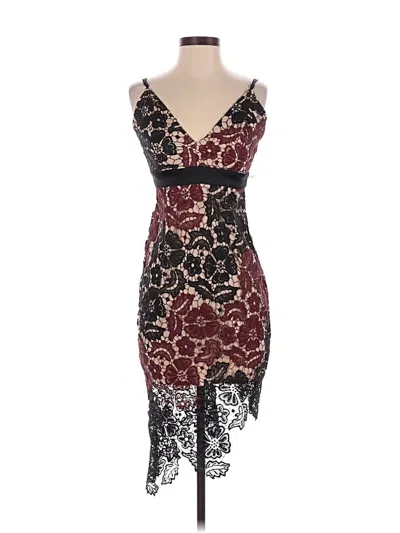 Pre-owned Bardot Cocktail Dress In Burgundy