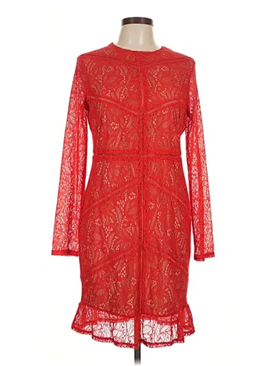 Pre-owned Bardot Cocktail Dress In Red