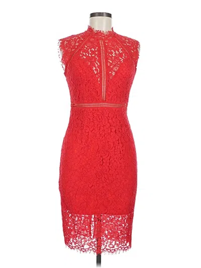Pre-owned Bardot Cocktail Dress In Red