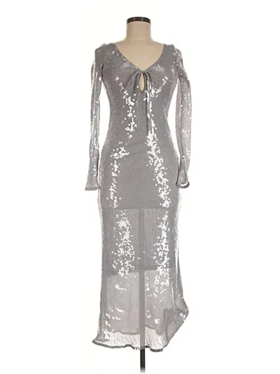 Pre-owned Bardot Cocktail Dress In Silver