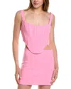 Bardot Corset Bustier Top In Candy Pink