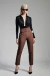 Bardot Corset Pant In Chocolate