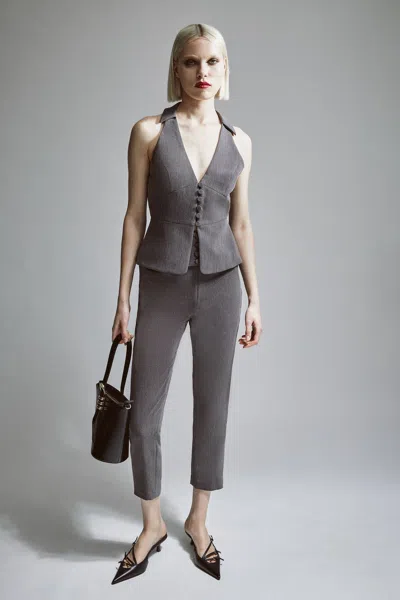 Bardot Corset Pant In Grey Marle