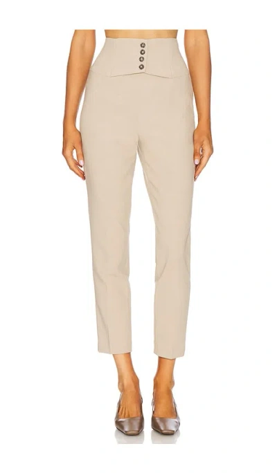 Bardot Corset Pant In Tan
