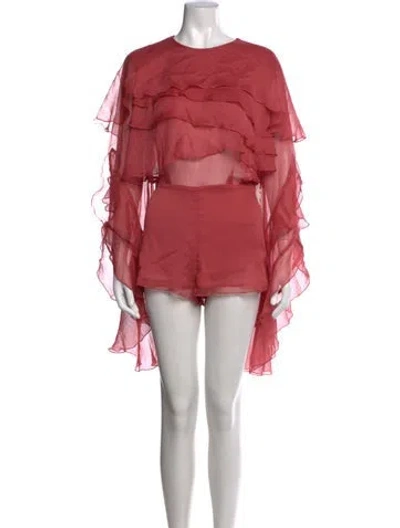 Pre-owned Bardot Crew Neck Mini Dress In Pink