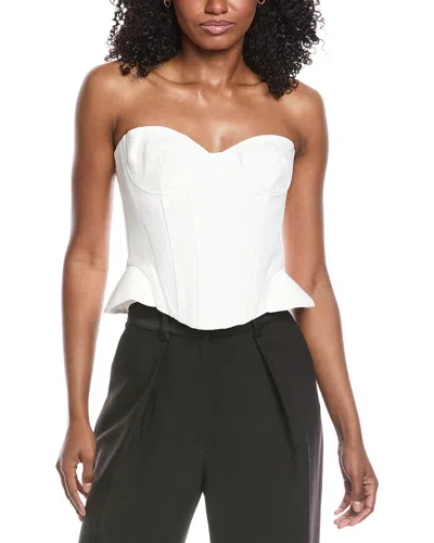 Bardot Cristo Bustier Top In White