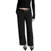 Bardot Cristo Pleat Front Relaxed Fit Pants In Black