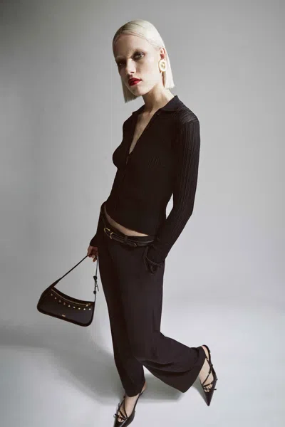 Bardot Cristo Slouch Pant In Black