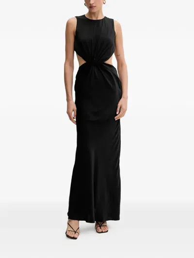 Bardot Cut-out Maxi Dress In Black