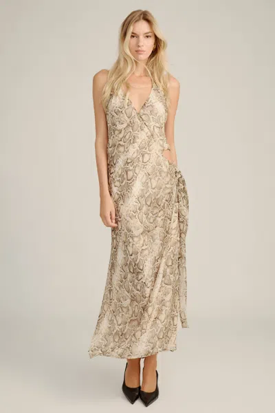 Bardot Cyrel Printed Maxi Dress In Gray