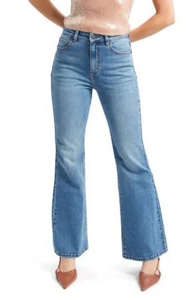 Bardot Daxton Low Rise Bootcut Jeans In Dark Denim
