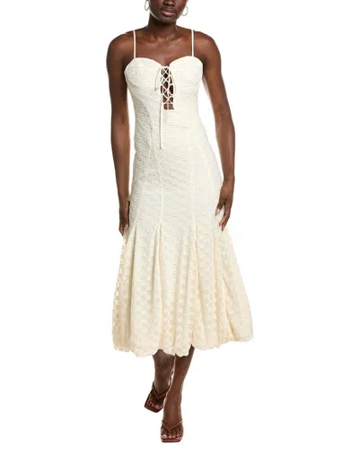 Bardot Delaney Lace Maxi Dress In Neutral
