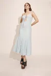 Bardot Delany Lace Sleeveless Bubble Hem Midi Dress