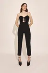 Bardot Delaney Lace Up Bodysuit In Black