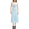 Bardot Delany Lace Sleeveless Bubble Hem Midi Dress In Black