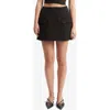 Bardot Delphi Balloon Miniskirt In Black