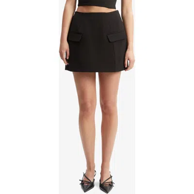Bardot Delphi Balloon Miniskirt In Black