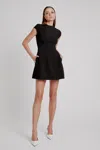 Bardot Delphi Hourglass Mini Dress In Black