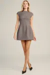 Bardot Delphi Hourglass Mini Dress In Gray