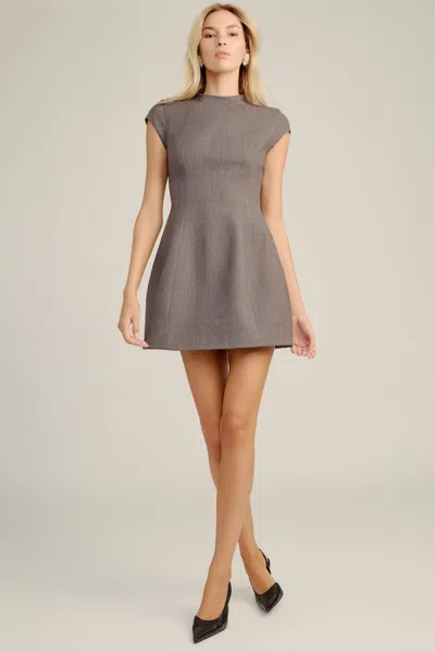 Bardot Delphi Hourglass Mini Dress In Gray