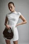 Bardot Delphi Hourglass Mini Dress In Orchid Wht