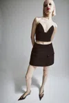 Bardot Delphi Hourglass Mini Skirt In Black