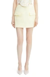 Bardot Delphi Linen Miniskirt In Canary Yellow