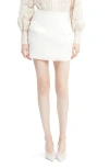 Bardot Delphi Linen Miniskirt In Orchid White