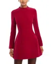 Bardot Delphi Long Sleeve Mini Dress In Red
