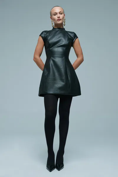 Bardot Delphi Vegan Leather Mini In Black