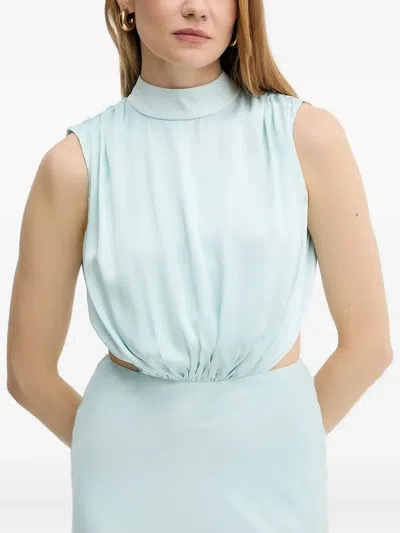 BARDOT DELPHINE HIGH-NECK CUT-OUT DRESS