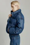 Bardot Denim Bomber Jacket In Dark Denim